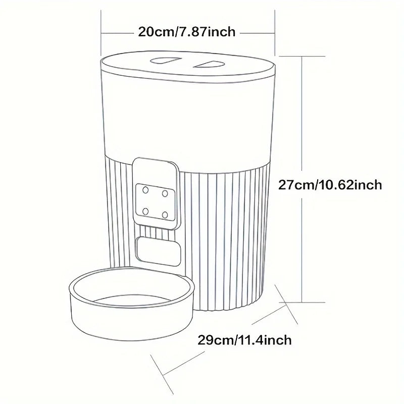 PAPIFEED cat automatic feeder dog fixed feeding machine cat food dog food wifi remote smart cat pet food dispenser (Copy) (Copy)
