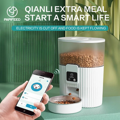 PAPIFEED cat automatic feeder dog fixed feeding machine cat food dog food wifi remote smart cat pet food dispenser (Copy) (Copy)