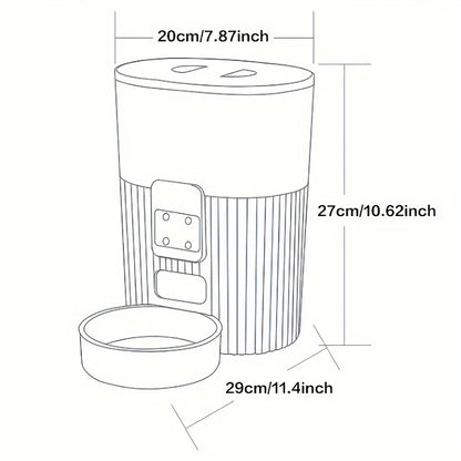 PAPIFEED cat automatic feeder dog fixed feeding machine cat food dog food wifi remote smart cat pet food dispenser (Copy) (Copy)